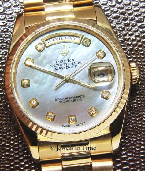 rolex presidente con diamantes precio|used rolex watches for sale.